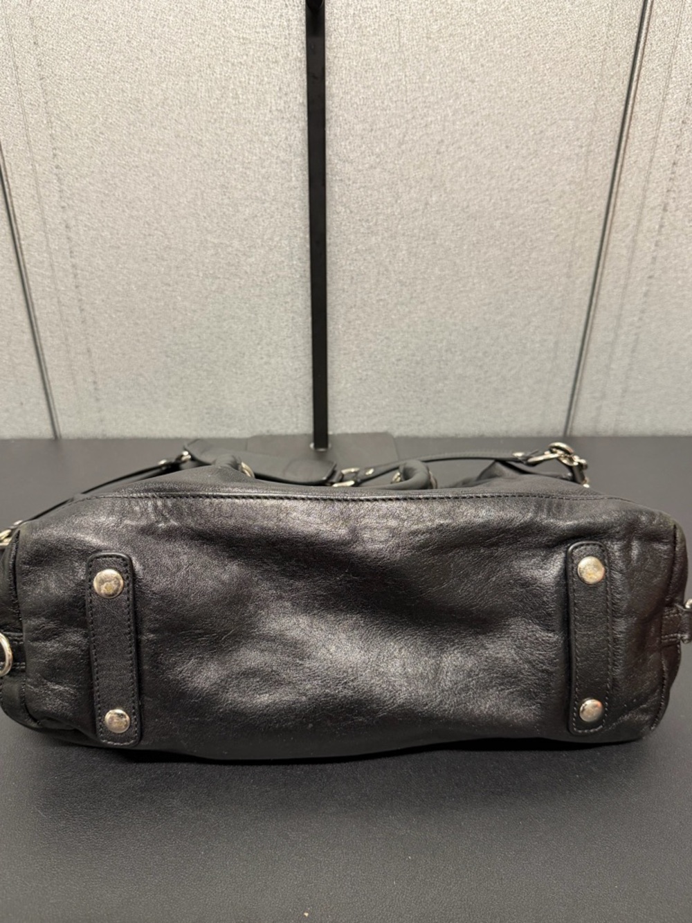 Coach Ashley Leather Satchel F15445 Black Shoulder Bag - Picture 7 of 15